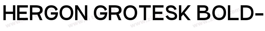HERGON GROTESK BOLD字体转换